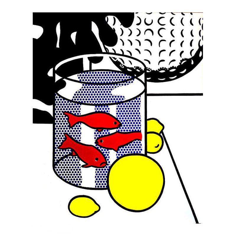 Lichtenstein - Stillleben mit Goldfisch